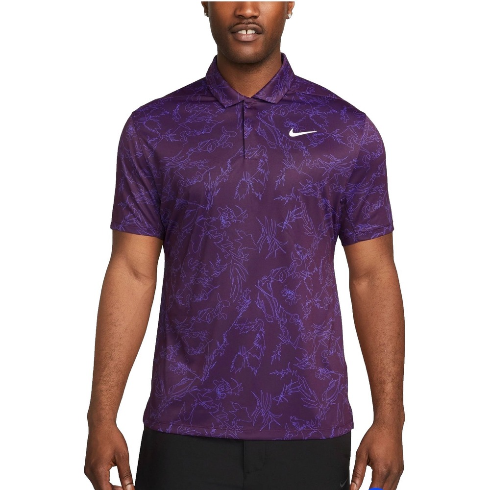 Nike Golf Tiger Woods Collection ADV Polo DX6092-610 Bordeaux Purple‎ Mens XXL